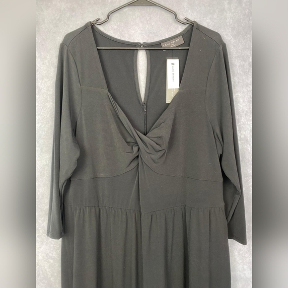 Lane Bryant 3/4 Sleeve Jumpsuit Womens  maxi Wide Leg Women’s Size 18/20 in Blac - Picture 2 of 14